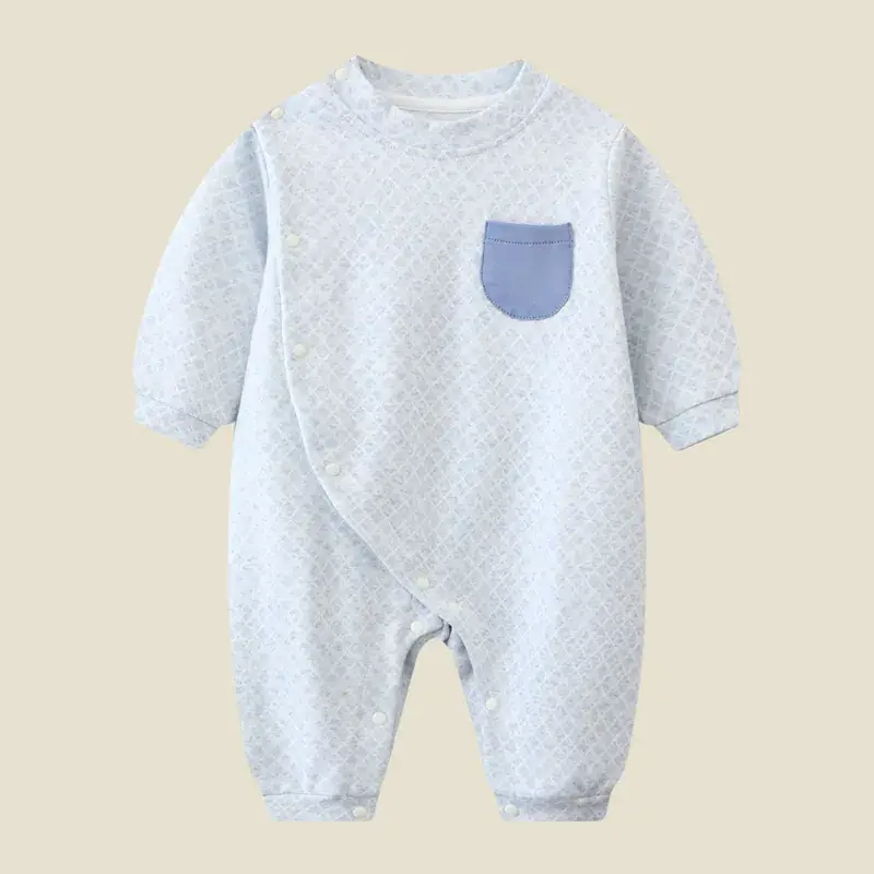 Baby Crossbody Suit Grey Numbered 7 Cotton Spring Autumn - Image 8