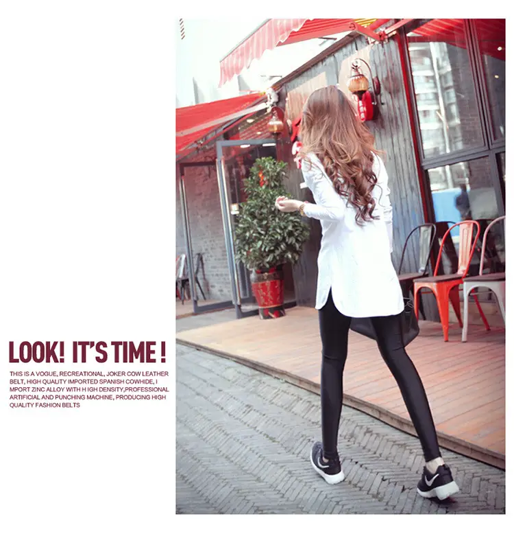 Women Korean Style Long Sleeve T-Shirt White Black — feature 9
