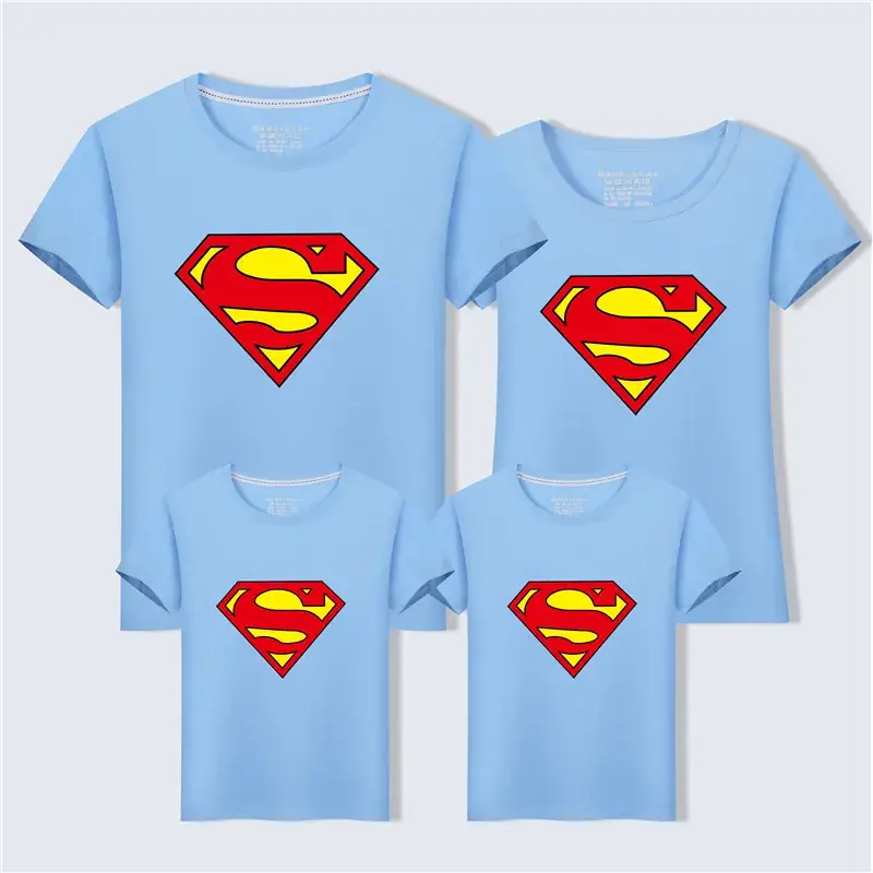 Superman Family T-Shirt Set Blue 2020 - Image 6