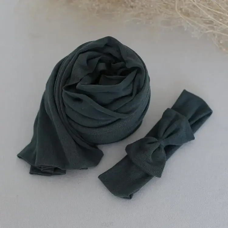 Newborn Photography Wrap Set Ice Cotton 35cm x 160cm - Image 8