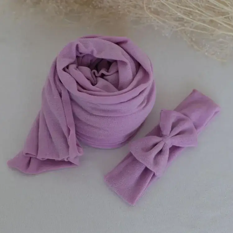Newborn Photography Wrap Set Ice Cotton 35cm x 160cm - Image 9