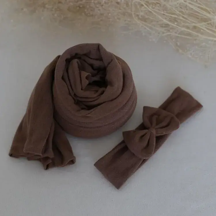 Newborn Photography Wrap Set Ice Cotton 35cm x 160cm - Image 11