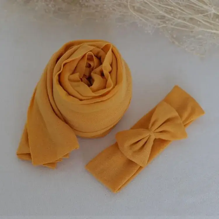 Newborn Photography Wrap Set Ice Cotton 35cm x 160cm - Image 13