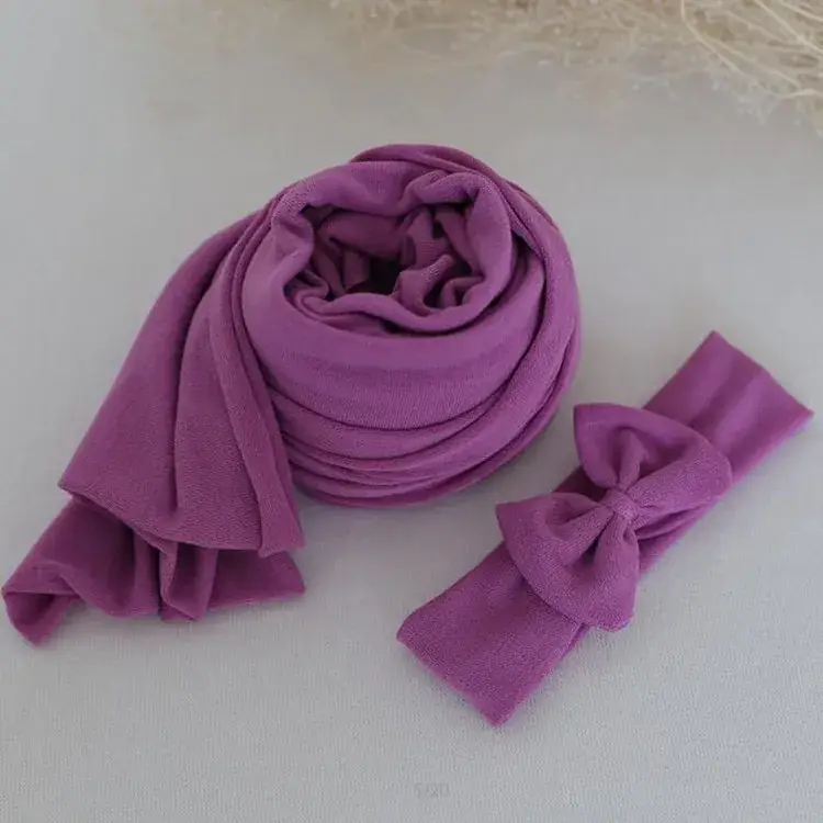 Newborn Photography Wrap Set Ice Cotton 35cm x 160cm - Image 3