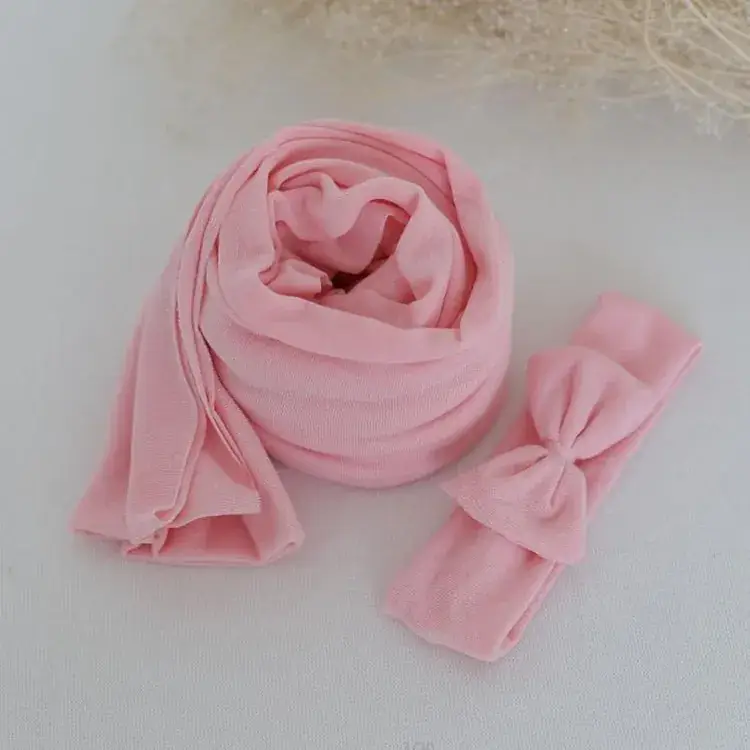 Newborn Photography Wrap Set Ice Cotton 35cm x 160cm - Image 5