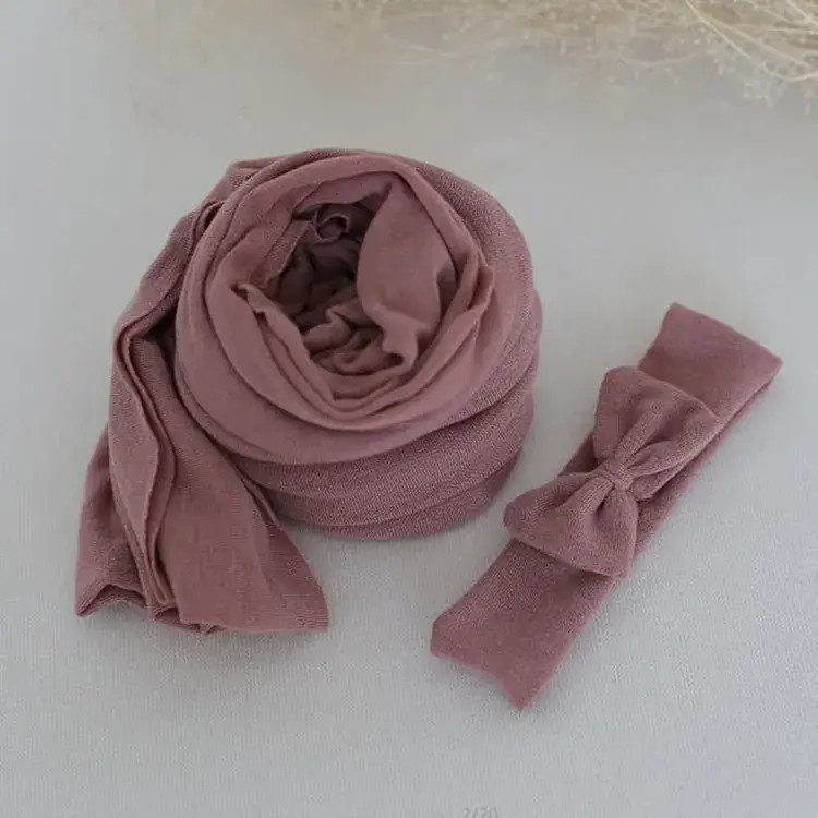 Newborn Photography Wrap Set Ice Cotton 35cm x 160cm - Image 6