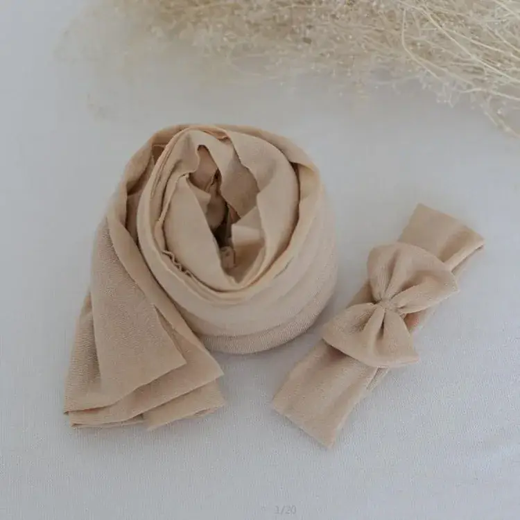 Newborn Photography Wrap Set Ice Cotton 35cm x 160cm - Image 7