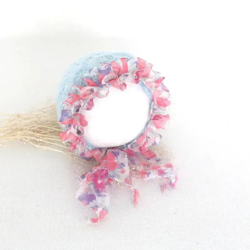 Pink Lace Baby Hat for Newborns Boys Girls