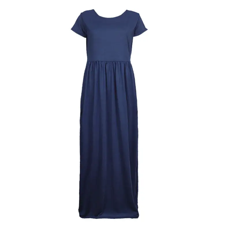 Blue Long Sleeve Slim Fit Dress for Women - Image 10
