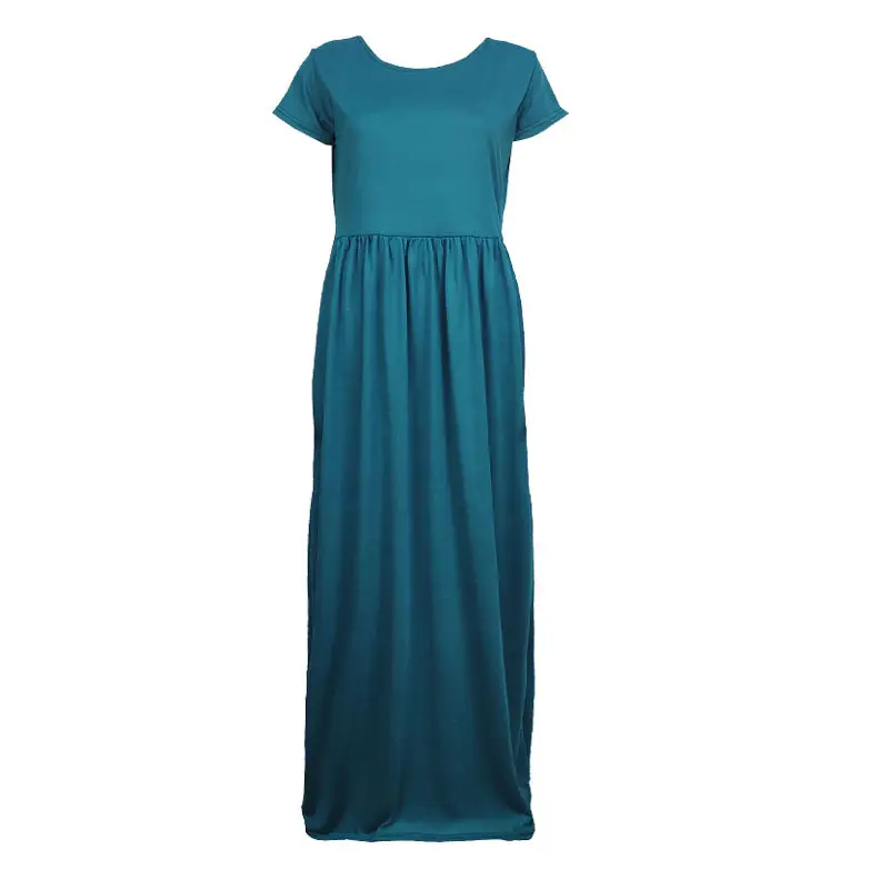 Blue Long Sleeve Slim Fit Dress for Women - Image 7