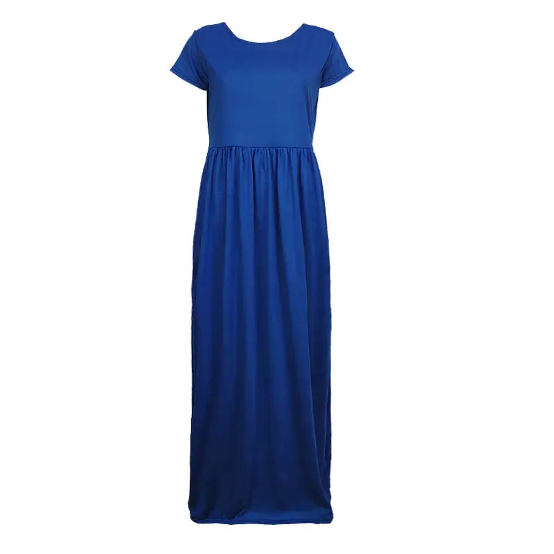 Blue Long Sleeve Slim Fit Dress for Women - Image 8