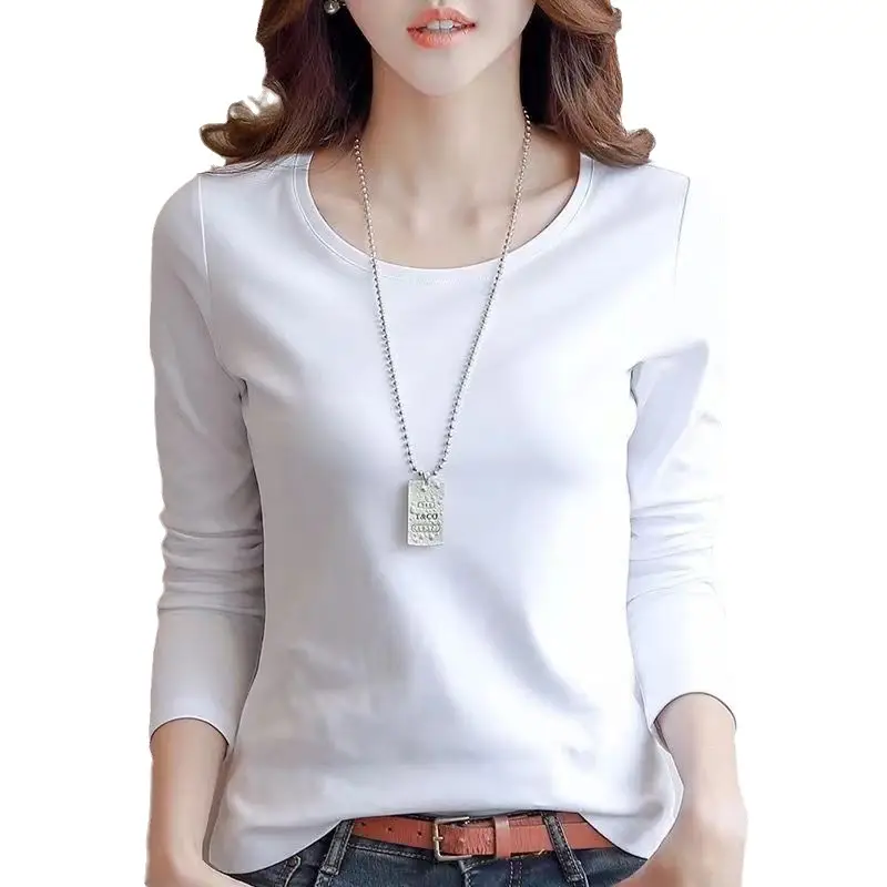 Women Black Long Sleeve Slim Fit T-Shirt - Image 9