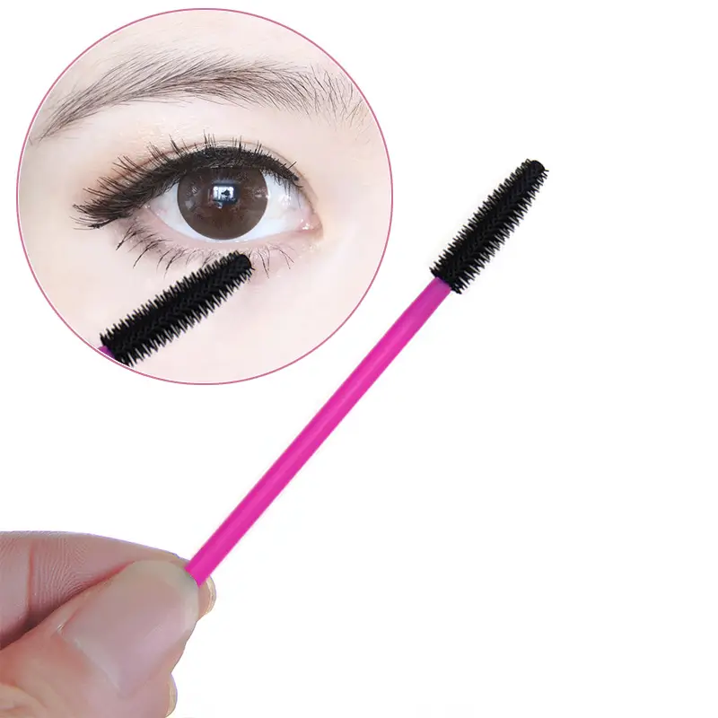 Disposable Rose Silicone Eyelash Brush 50pcs Pack