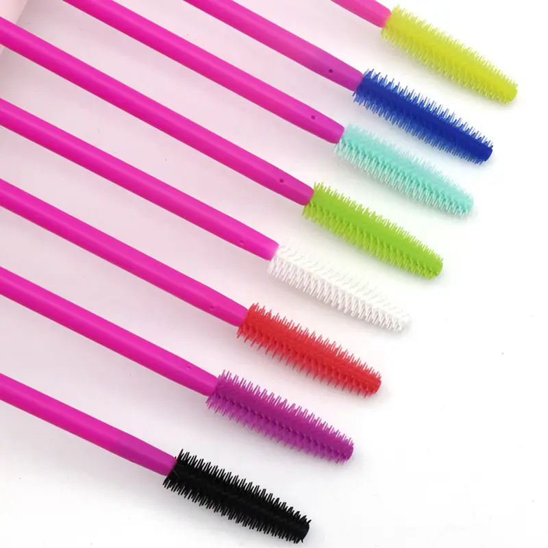 Disposable Rose Silicone Eyelash Brush 50pcs Pack
