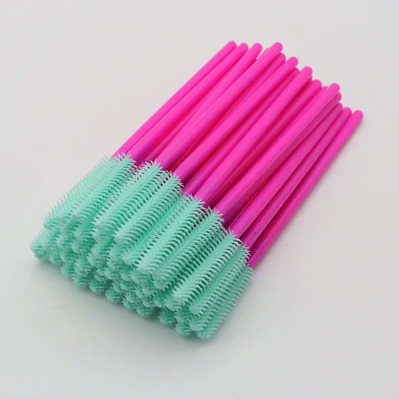 Disposable Rose Silicone Eyelash Brush 50pcs Pack
