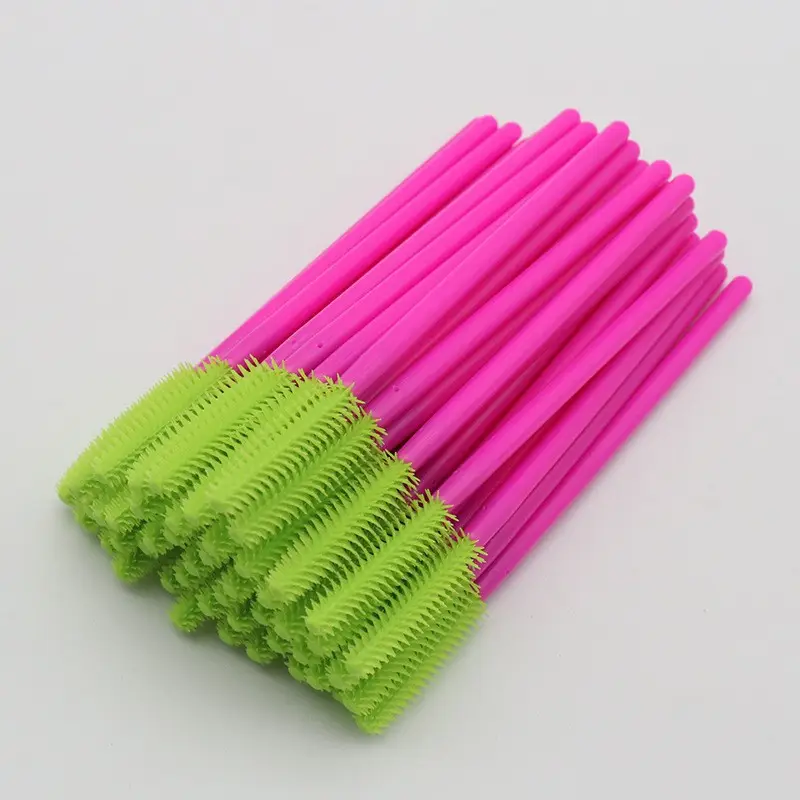 Disposable Rose Silicone Eyelash Brush 50pcs Pack