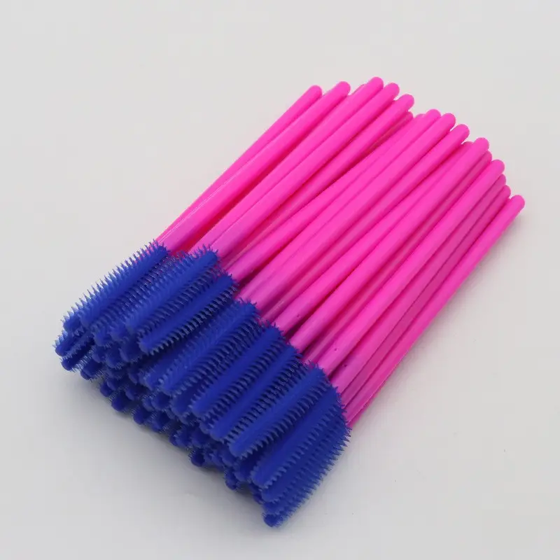 Disposable Rose Silicone Eyelash Brush 50pcs Pack