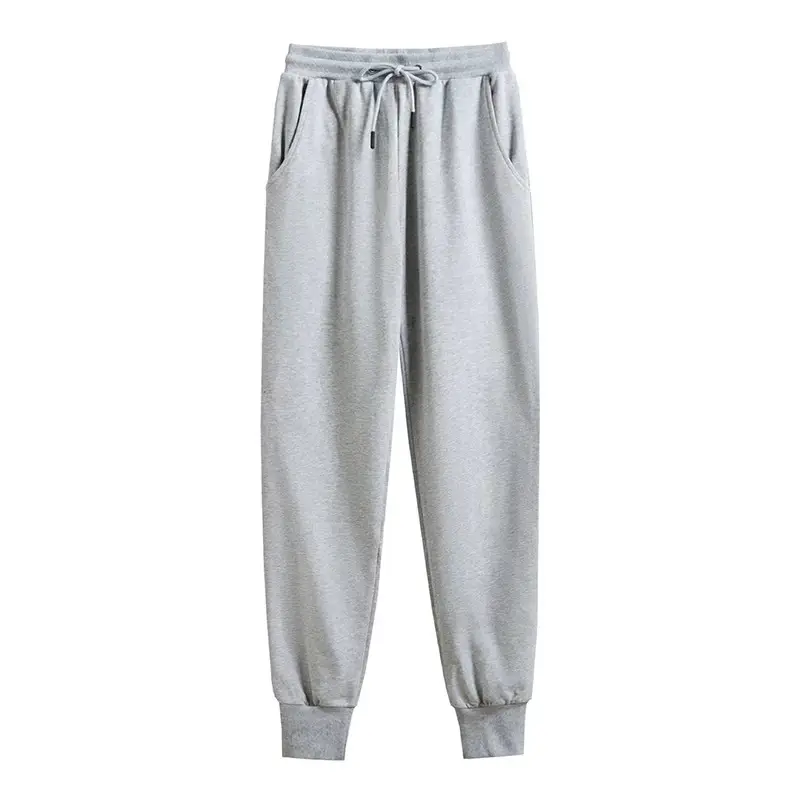 2025 Spring Sweatpants Terry Cotton Cuffed for Family - Image 2