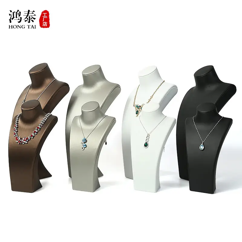 Classic PU Leather Jewelry Stand for Necklaces Pendants - Image 14