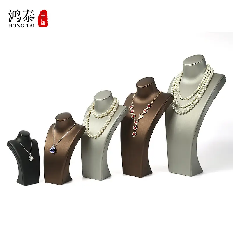 Classic PU Leather Jewelry Stand for Necklaces Pendants - Image 15