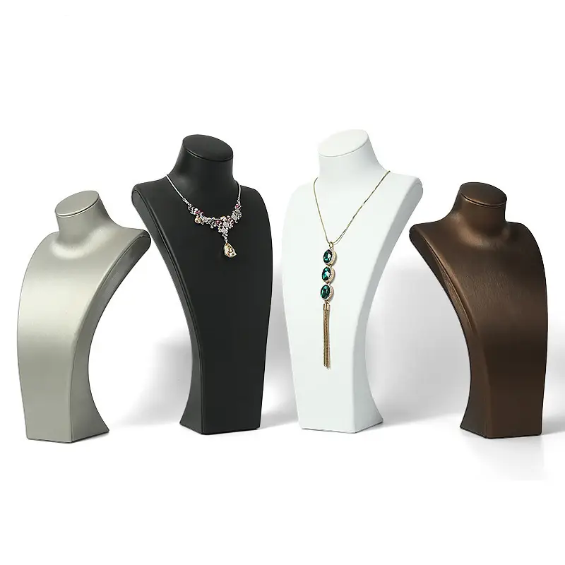 Classic PU Leather Jewelry Stand for Necklaces Pendants - Image 16