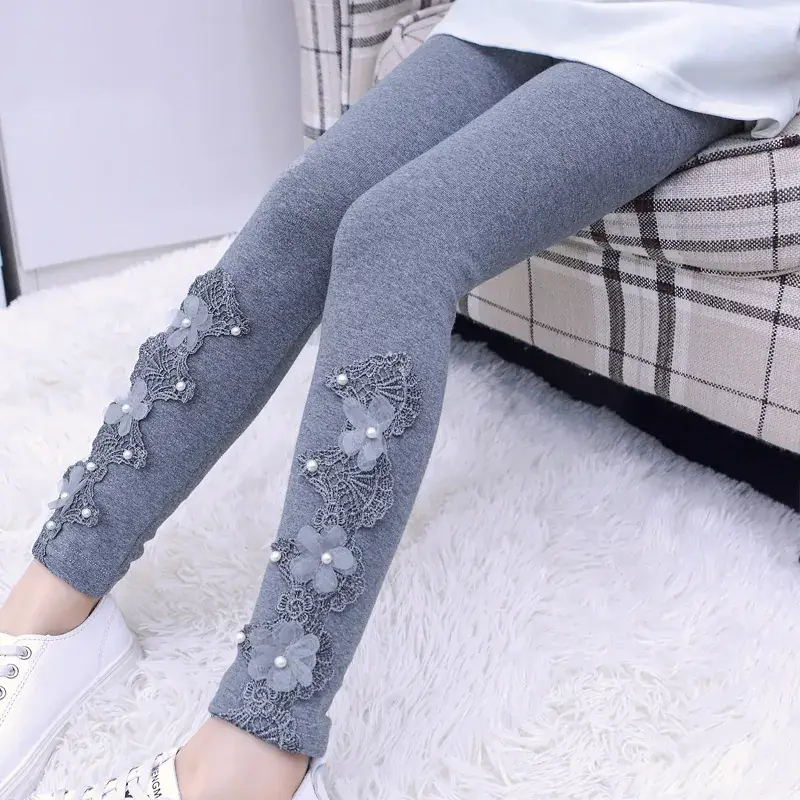 Girls Pure Cotton Stretch Leggings 2024 Spring Autumn - Image 6