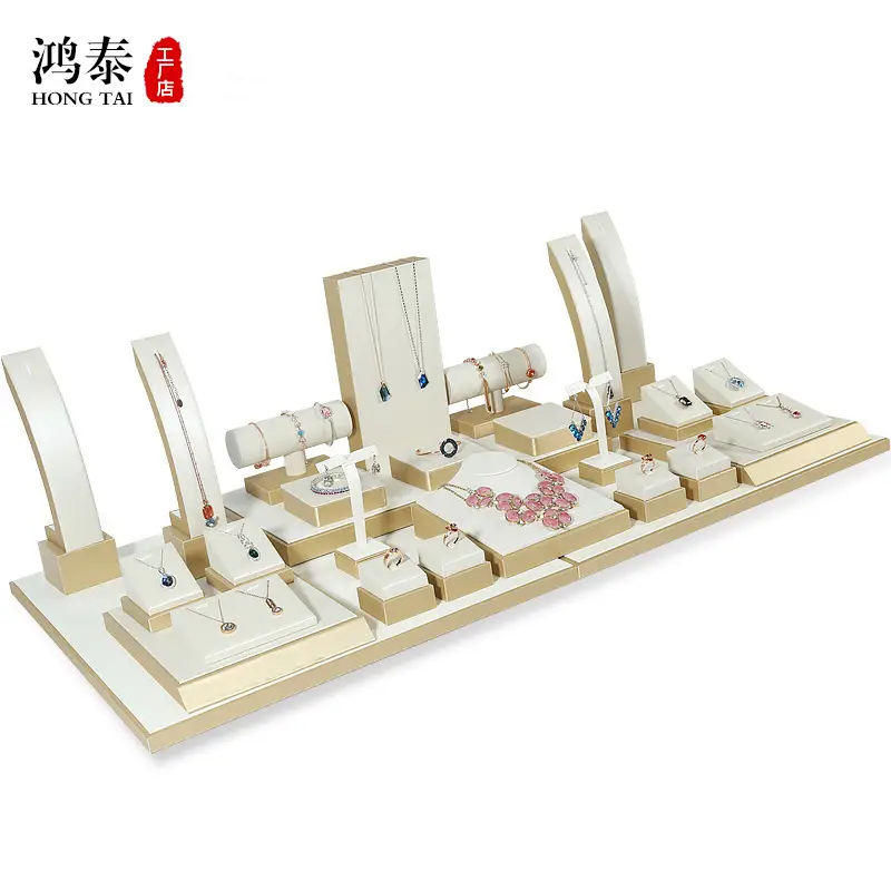 Hongtai Gold Plated Ring Earrings Display Rack 10x9.5x4.5cm - Image 18