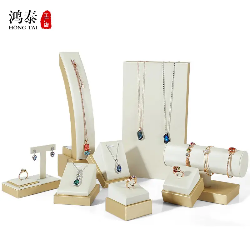 Hongtai Gold Plated Ring Earrings Display Rack 10x9.5x4.5cm - Image 19