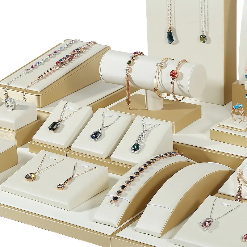 Hongtai Gold Plated Ring Earrings Display Rack 10x9.5x4.5cm - Image 20