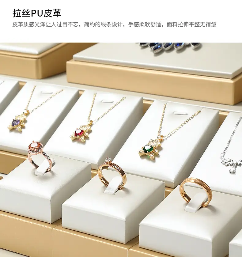 Hongtai Gold Plated Ring Earrings Display Rack 10x9.5x4.5cm — feature 13