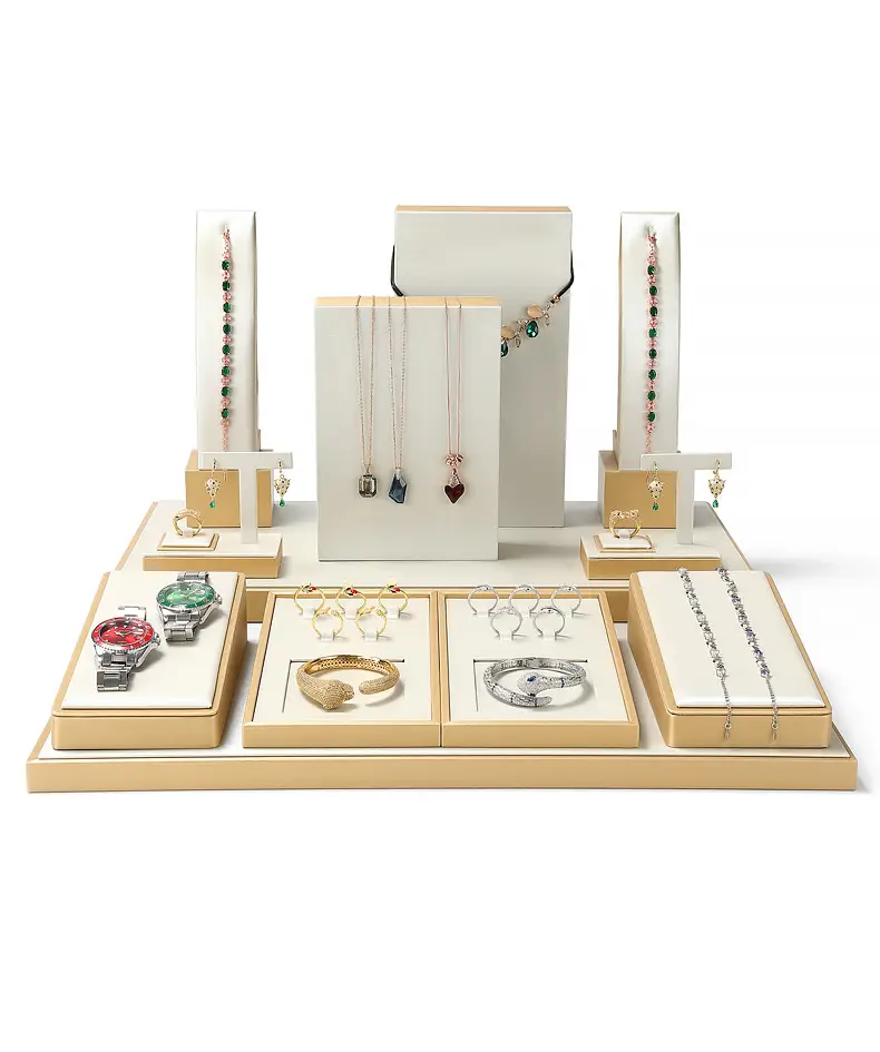 Hongtai Gold Plated Ring Earrings Display Rack 10x9.5x4.5cm — feature 6