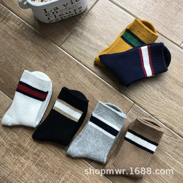 New Korean-Style Double-Needle Socks for Kids & Teens - Image 4