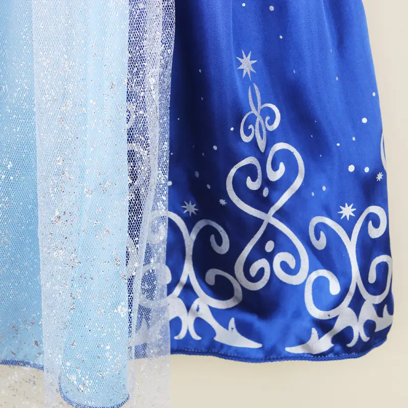 Girls Purple Lace Summer Dress Short Sleeve — feature 21