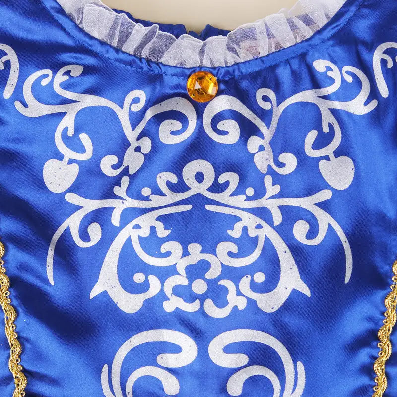 Girls Purple Lace Summer Dress Short Sleeve — feature 3