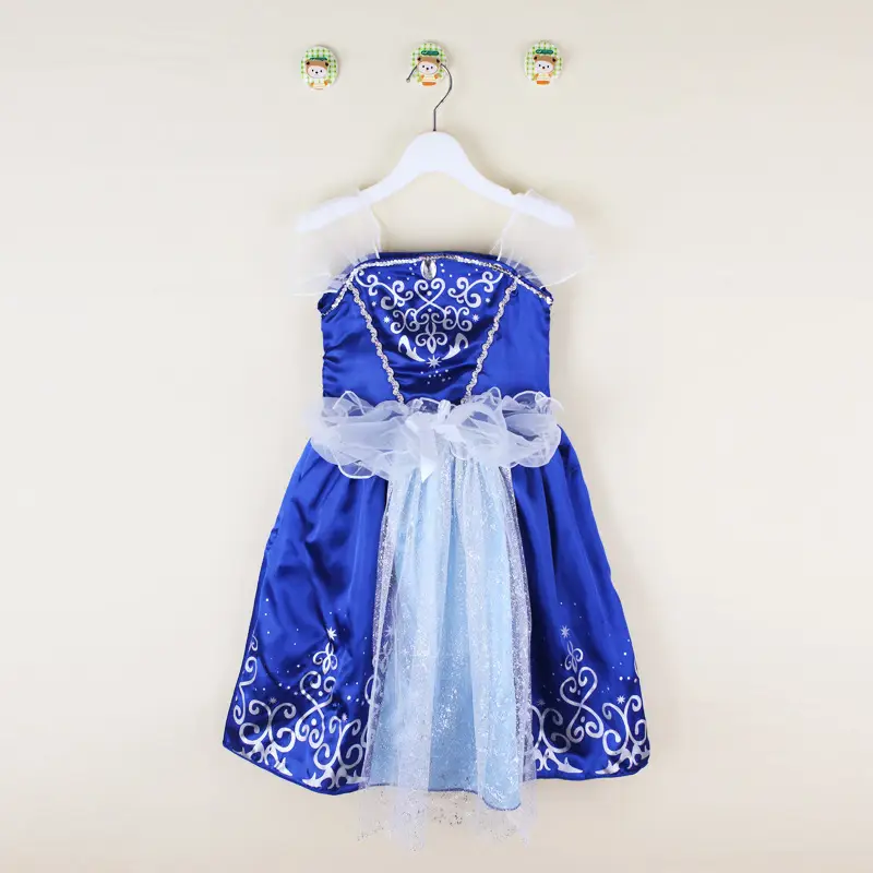 Girls Purple Lace Summer Dress Short Sleeve - Image 4