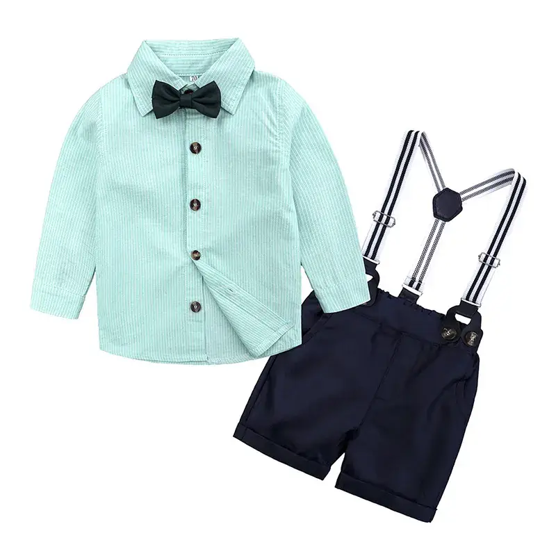 2025 Infant Toddler Suit Bow Tie Shorts Set