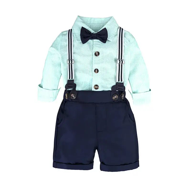 2025 Infant Toddler Suit Bow Tie Shorts Set