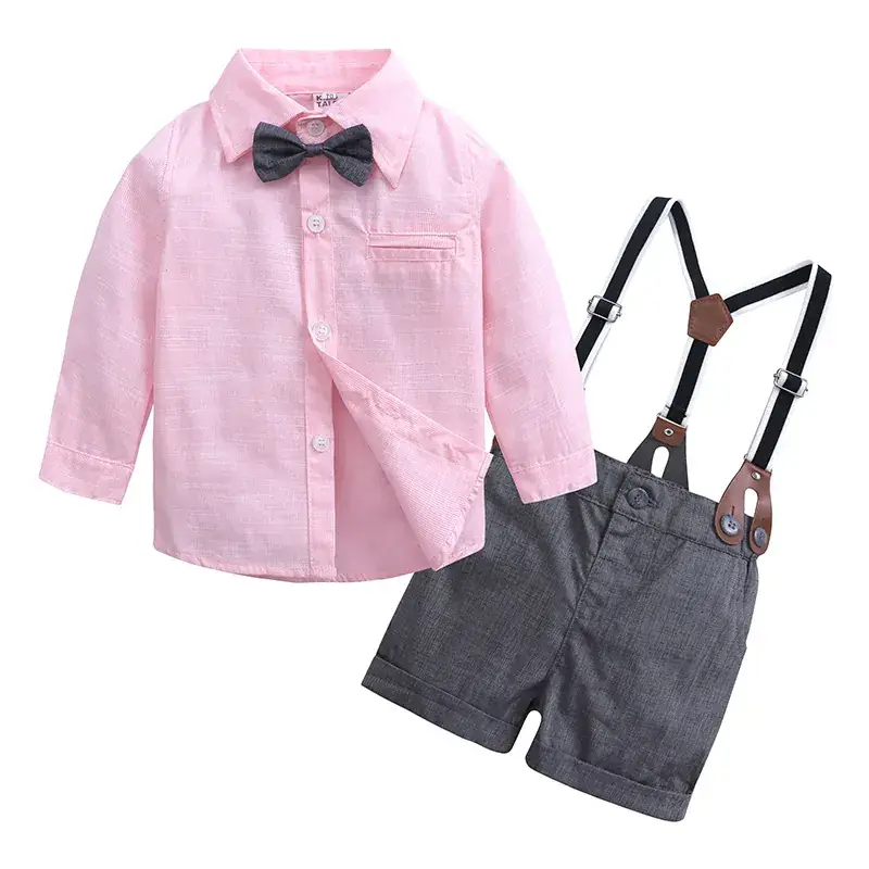 2025 Infant Toddler Suit Bow Tie Shorts Set