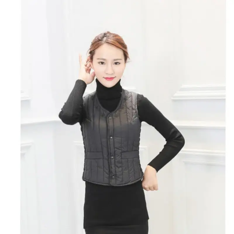 Purple Cotton Vests for Women Autumn Winter Warm Clothing - Image 9