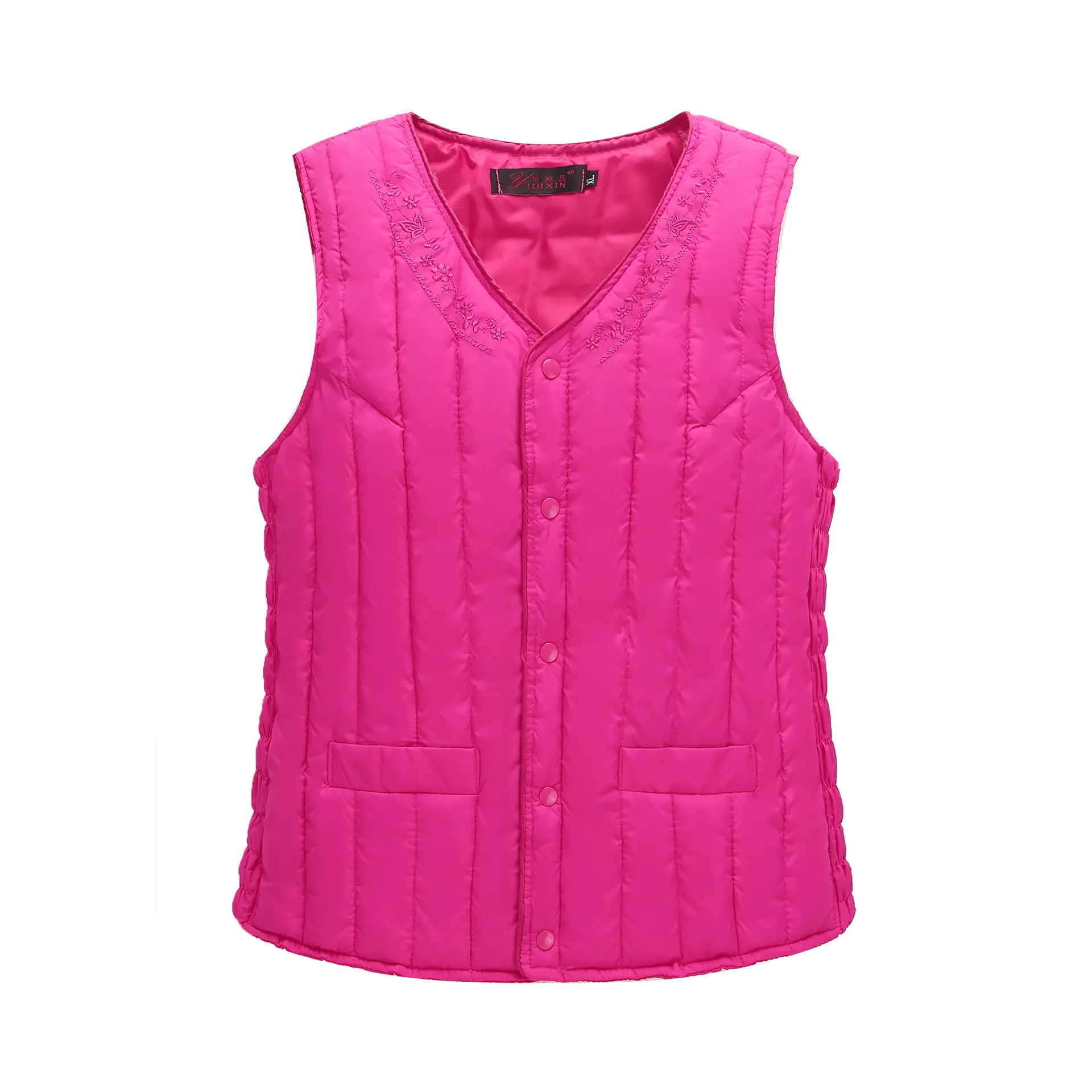 Purple Cotton Vests for Women Autumn Winter Warm Clothing - Image 5
