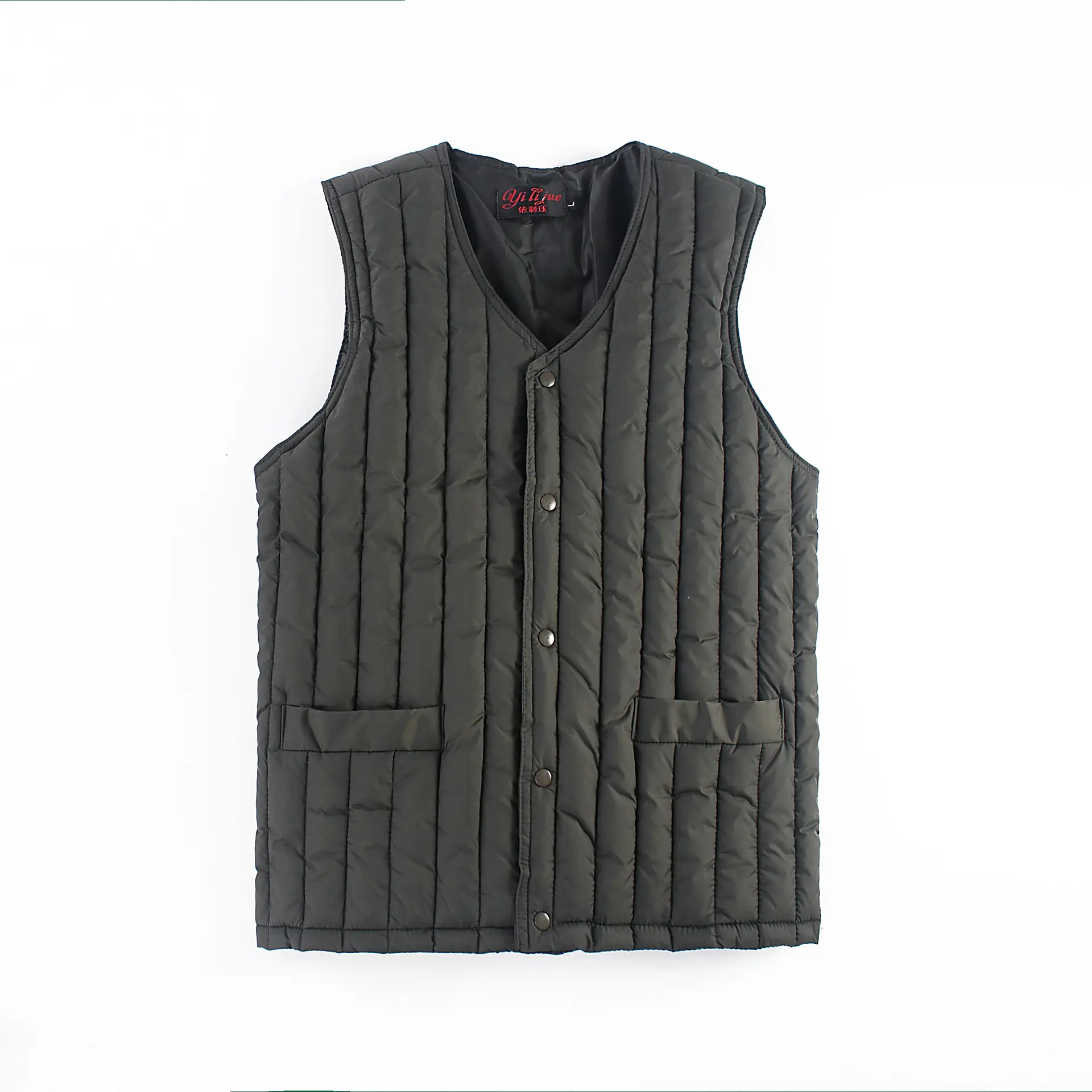 Men's Winter Warm Vest Navy Cotton Waistcoat Style - Image 5