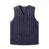 Men's Winter Warm Vest Navy Cotton Waistcoat Style - Image 2