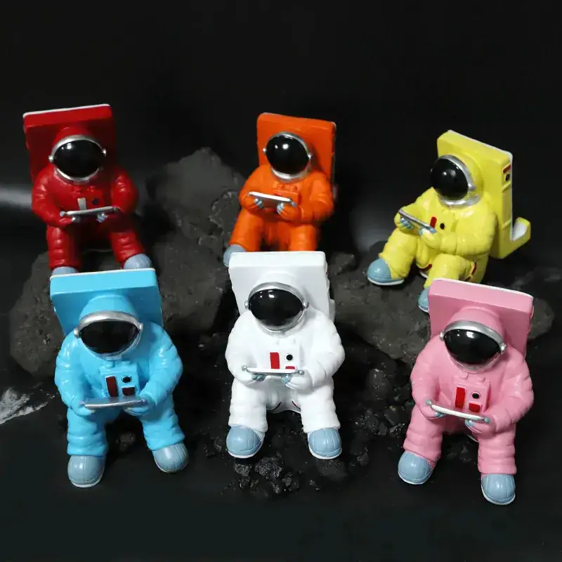 Resin Astronaut Mobile Phone Holder Blue - Image 10