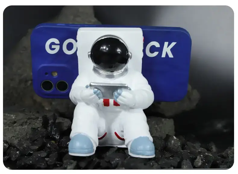 Resin Astronaut Mobile Phone Holder Blue — feature 10