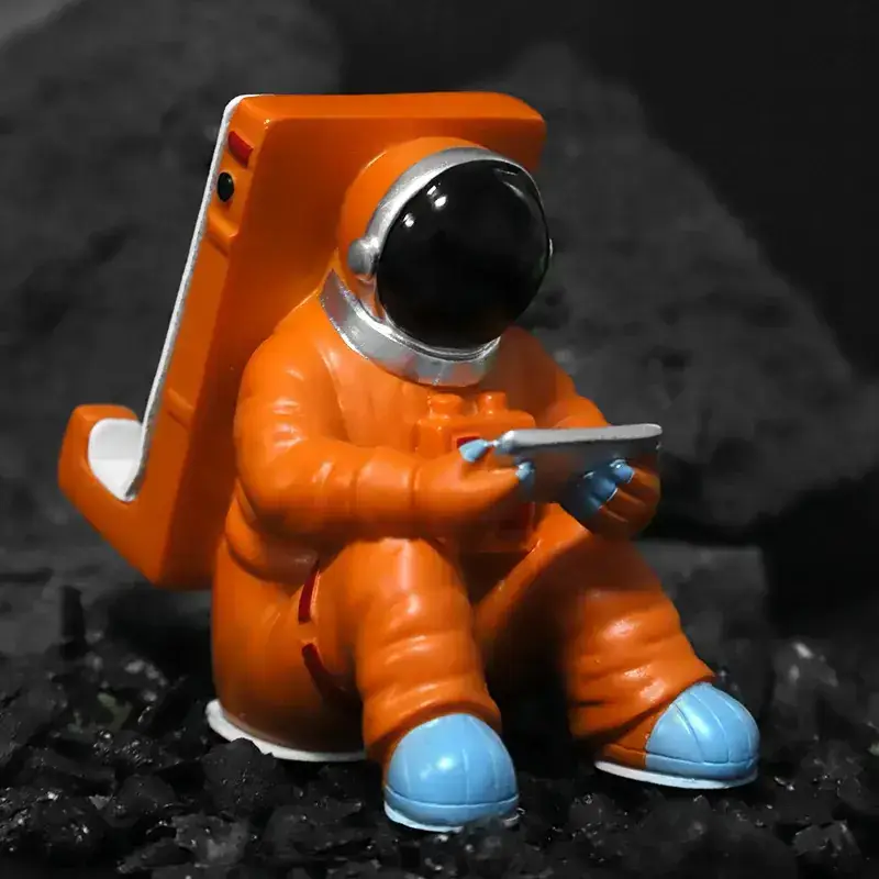 Resin Astronaut Mobile Phone Holder Blue - Image 2