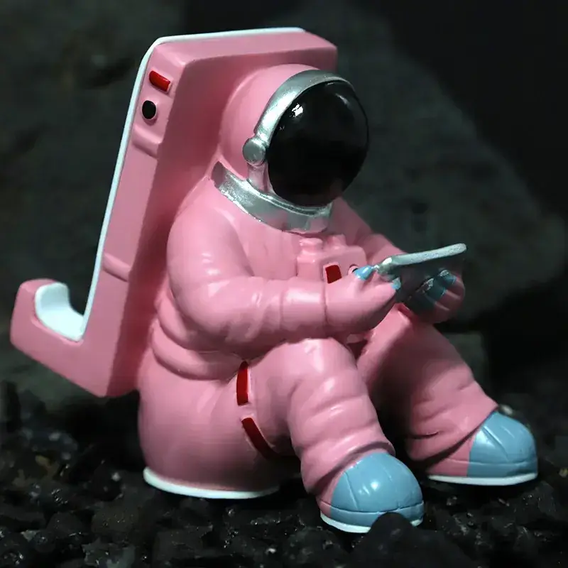 Resin Astronaut Mobile Phone Holder Blue - Image 4