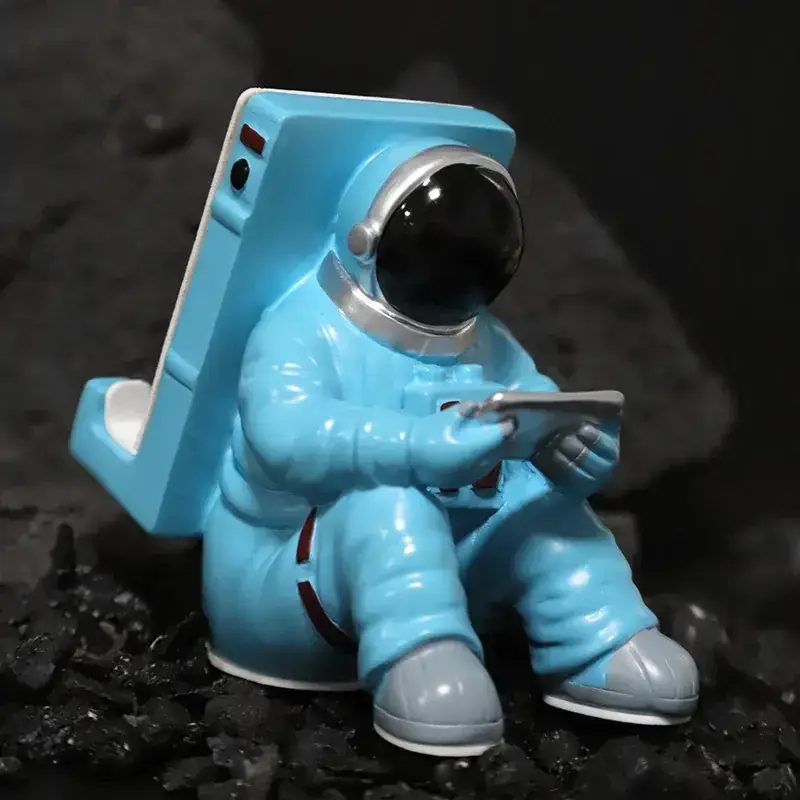 Resin Astronaut Mobile Phone Holder Blue - Image 5