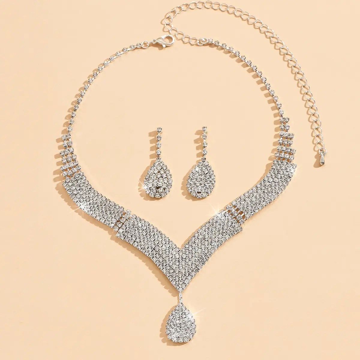 European & American Wedding Jewelry Set for Women - Image 9