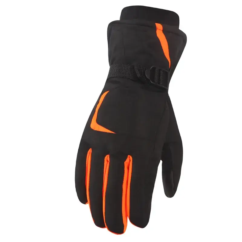 Winter Men's Touch Screen Ski Gloves Black Waterproof - Image 4