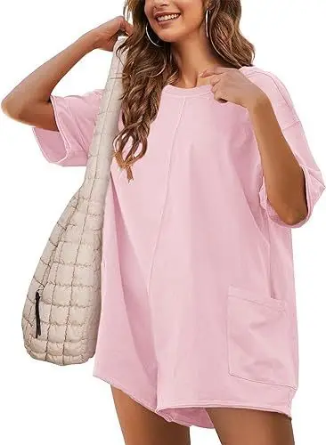 Blue 2024 Summer V-Neck Pocket Jumpsuit for Women - Image 14